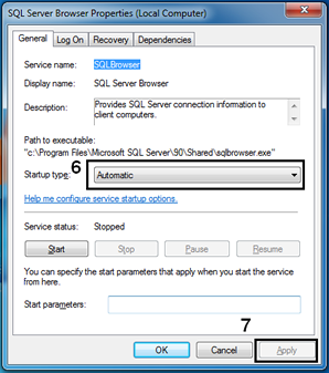 Enable SQL Browser