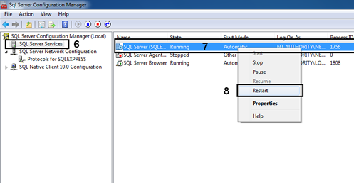 enable SQL Server tcpip