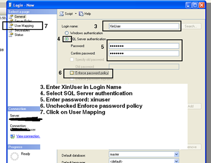 Restore Xin Inventory database