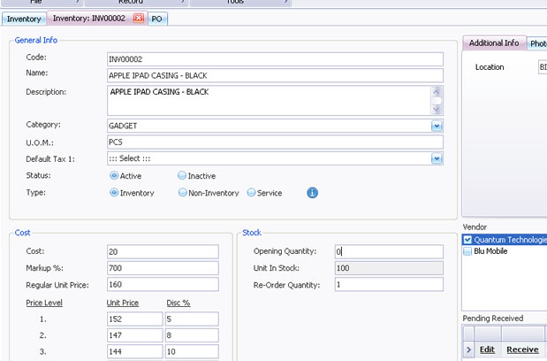 Inventory Module