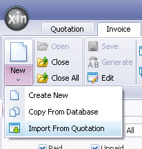 Create Invoice By Import Data From Quotation