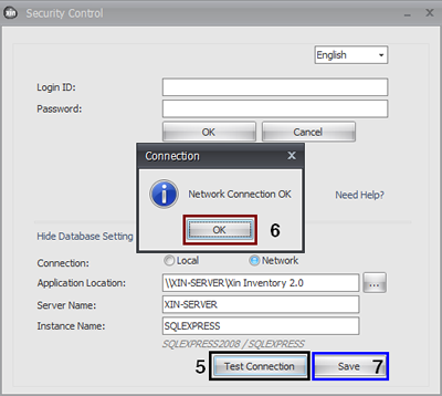 connect to server database