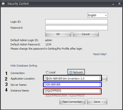 connect to server database