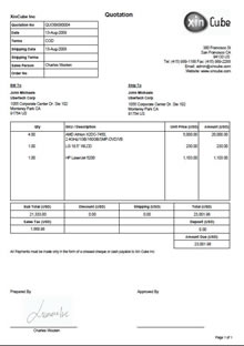 invoice template